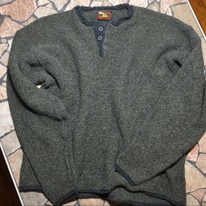 Alps chunky Henley sweater